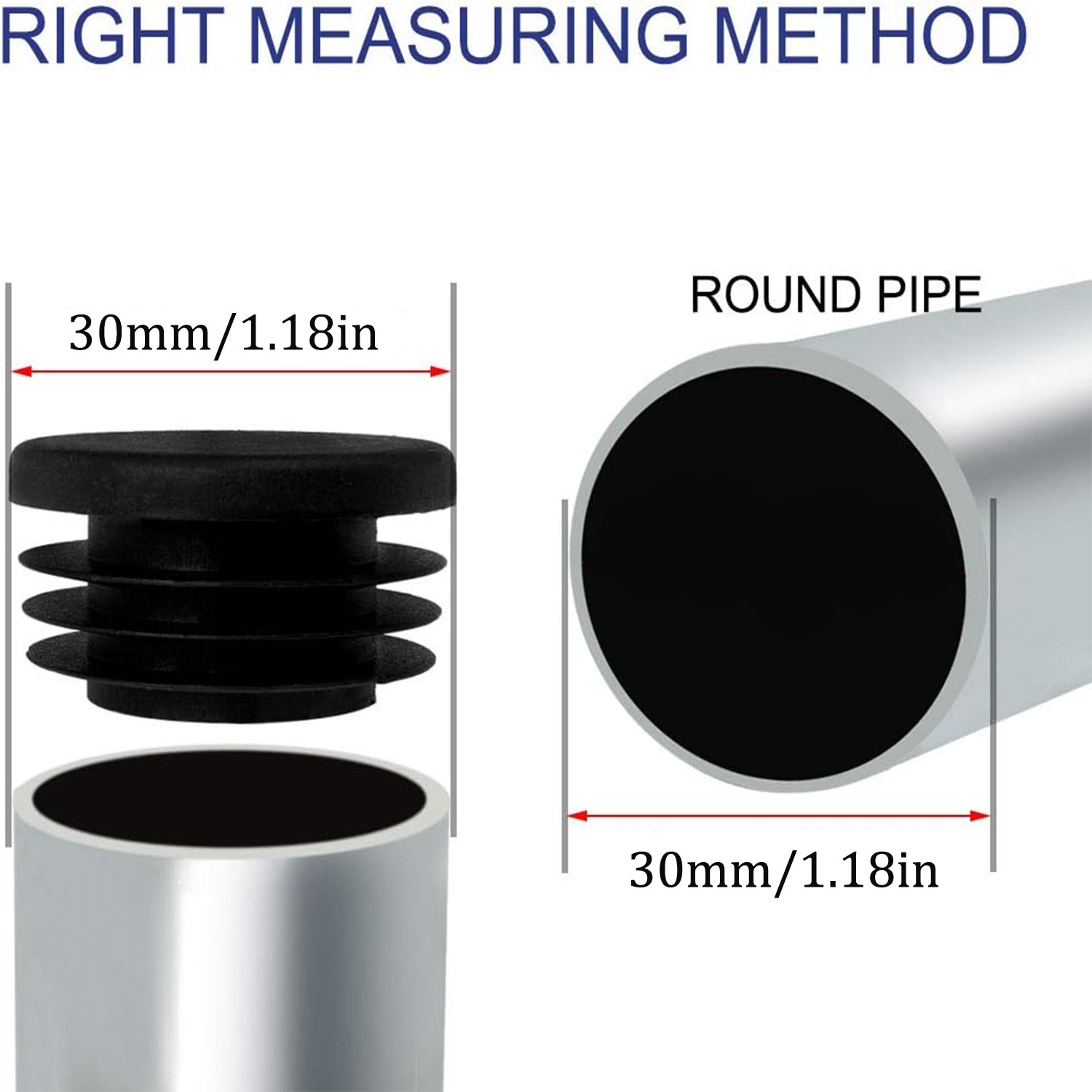 8-40Pcs Black Round Plastic Bl - Plastic Pipe Clip recension och pris