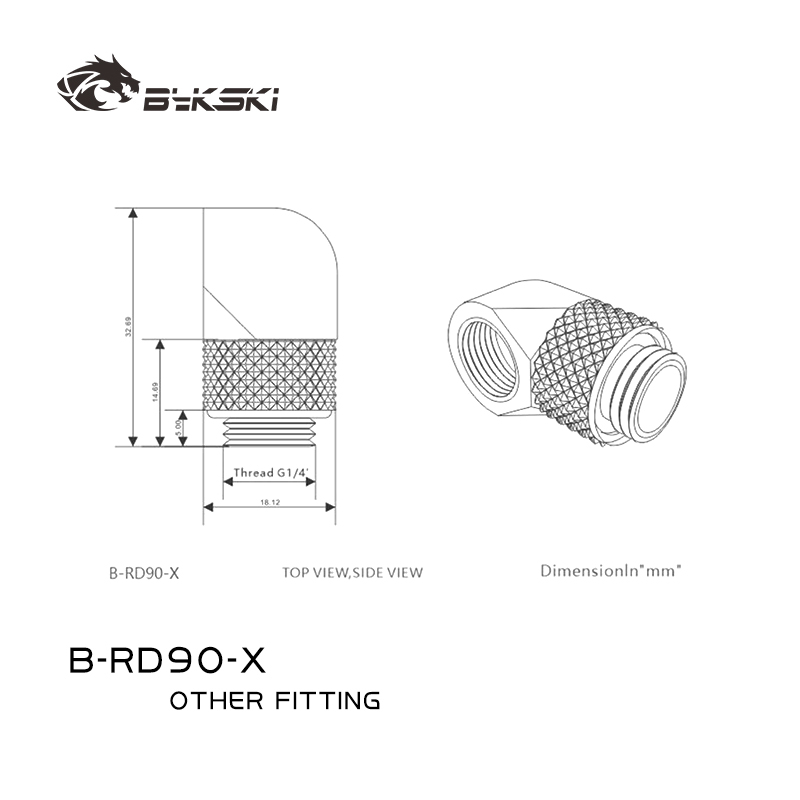 BYKSKI G1/4'' 90 Degree Rotary - Compression Fitting Brass recension och pris