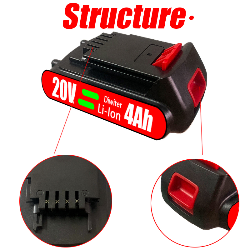 18V 4000mAh For Black & Decker - Black+Decker Tool 20V Max recension och pris