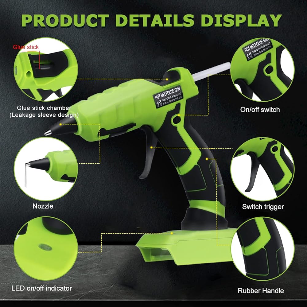 Cordless Hot Melt Glue Gun for - Black+Decker Tool 20V Max recension och pris